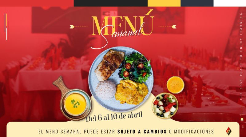 Menú semanal Menú semanal